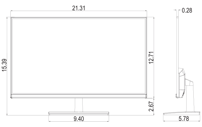 Security Monitor Dimensions
