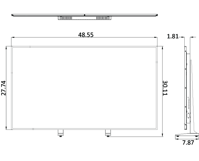 55-inch 4K UHD Security CCTV monitor