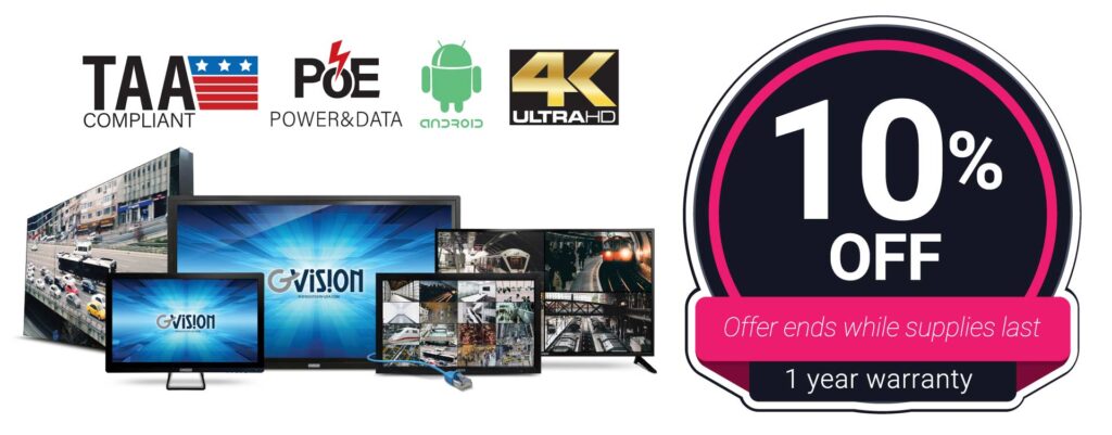 10% OFF of selected monitors